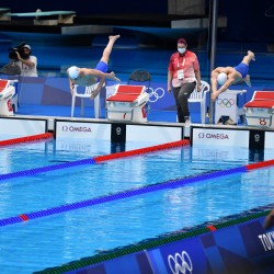 Tokija2020: peldēšana, Bobrovs. Foto: LOK/ Ilmārs Znotiņš